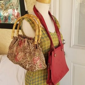 Patten Leather and Leopard print bag bundle